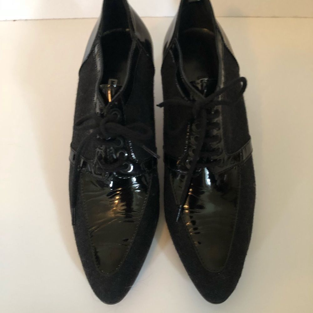 🆕 [Manolo Blahnik] Manolo Blahnik Black Kitten Heel Pumps Pointed Toe Sz: 8 - Picture 2 of 8